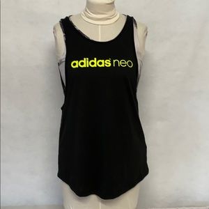 Adidas Neo tank with attached bra sz M